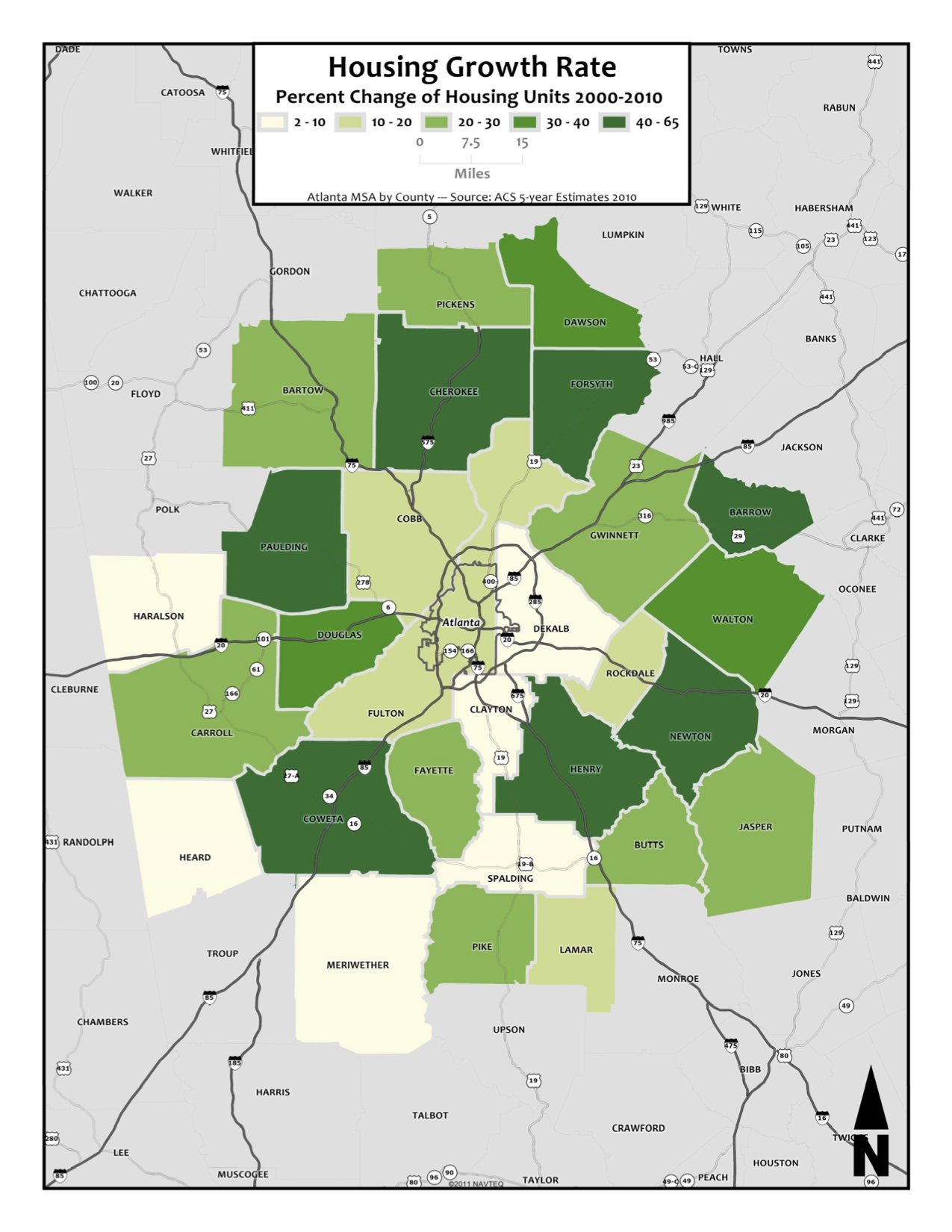 Housing Unit Change Rate – metro counties