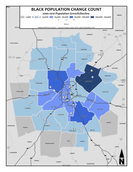 00-10 Black Population Change Count