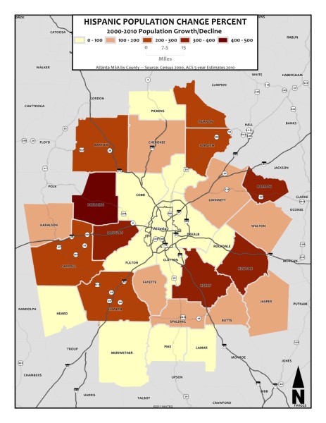 00-10 Hispanic Population Change Percent