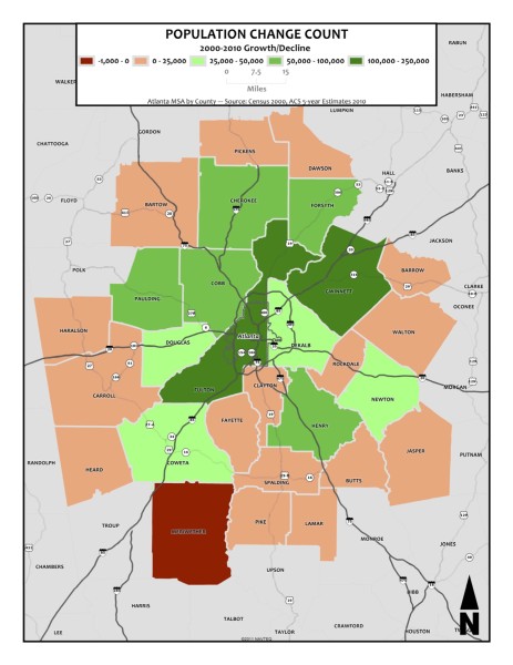 00-10 Population Change Count