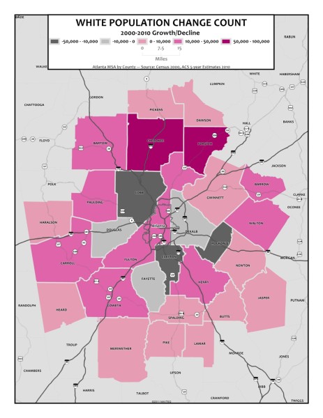 00-10 White Population Change Count