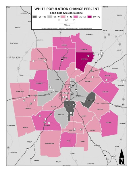 00-10 White Population Change Percent