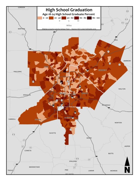 Age 18-24 High School Graduation Percent