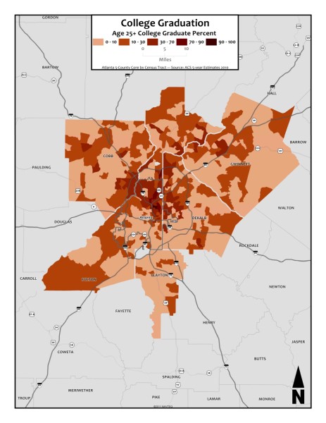 Age 25+ College Graduation Percent