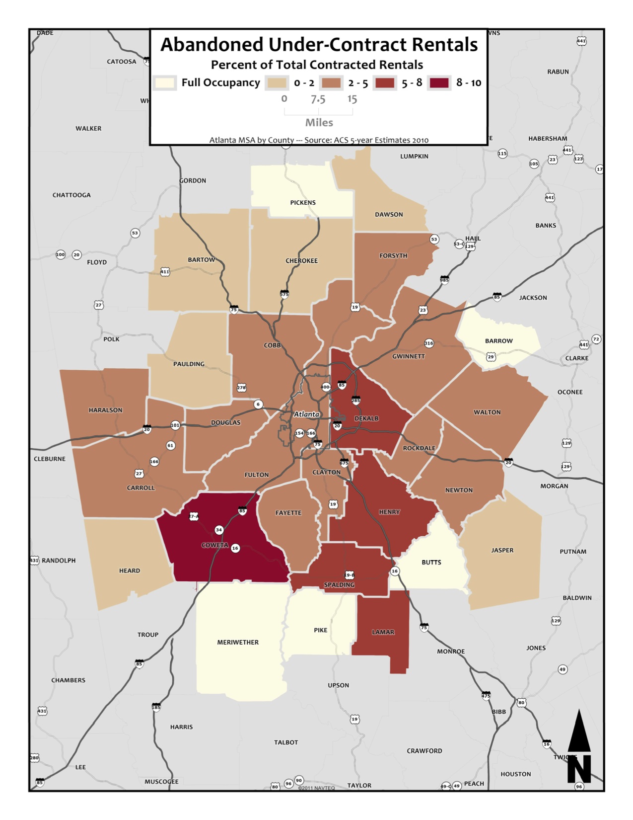 Abandoned Under-Contract Rentals – metro counties