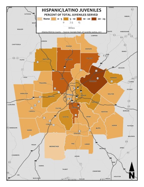 Hispanic-Latino Percent of Juveniles