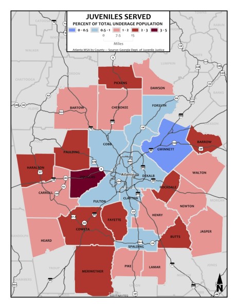 Juveniles Served Percent