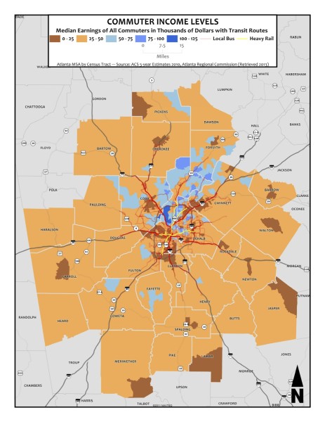 Median Income with Transit