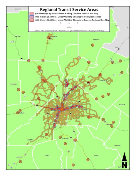Regional Transit Service Areas