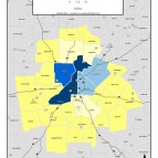 Food and Hospitality Employment Count, 2011 – metro counties