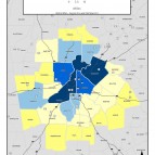 Manufacturing Businesses Numeric Count, 2011 – metro counties