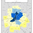 Retail Businesses Numeric Count, 2011 – metro counties